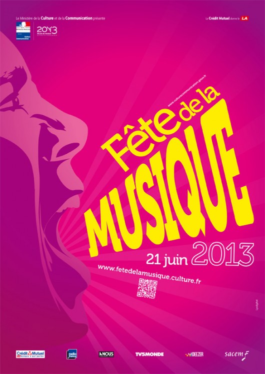 Affiche Officiel de la fête de la musique 2013